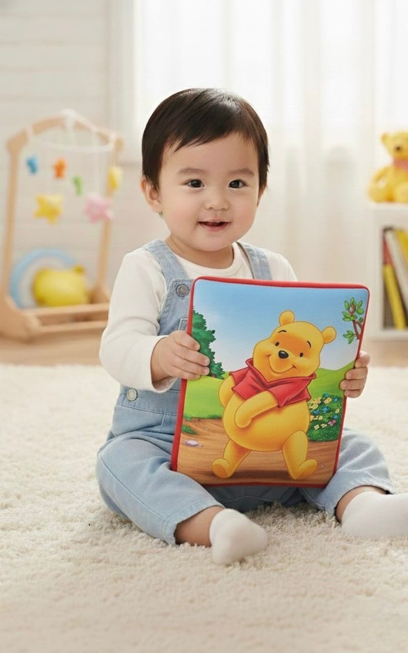 Kids Learning Cushion Book for Toddlers (3+ Years) | Alphabet & Numbers Learning Soft Cushion Book | Cotton Filled | 12 x 20 Inches